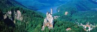 High angle view of a castle, Neuschwanstein Castle, Bavaria, Germany Fine Art Print