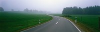 Country Road With Fog, Near Vies, Germany by Panoramic Images - 27" x 9"