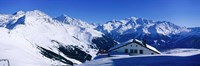 Alpine Scene In Winter, Switzerland Fine Art Print