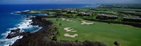Aerial Francis H Li Brown Golf Course, Hawaii, USA Fine Art Print