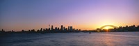 Sunset Over the Bridge, Sydney, Australia by Panoramic Images - 27" x 9"