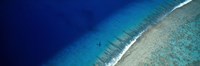 Aerial View Of Beach, Teti'aroa Island, Polynesia Fine Art Print