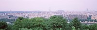 High angle view of a city, Saint-Cloud, Paris, France Fine Art Print