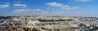 Ariel View Of The Western Wall, Jerusalem, Israel by Panoramic Images - 27" x 9"