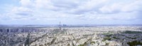 High angle view of Eiffel Tower, Paris, France Fine Art Print