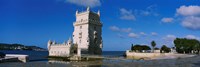 Fort at the coast, Torre De Belem, Lisbon, Portugal Fine Art Print
