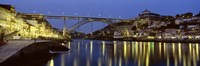 Night, Luis I Bridge, Porto, Portugal Fine Art Print