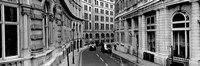 Buildings along a road, London, England Fine Art Print