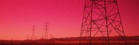 Power Lines In The Valley, Central Valley, California, USA by Panoramic Images - 27" x 9", FulcrumGallery.com brand