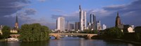 Cityscape, Alte Bridge, Rhine River, Frankfurt, Germany Fine Art Print