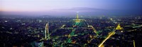 Aerial view of a city, Paris, France Fine Art Print