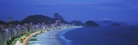 Beach, Copacabana, Rio De Janeiro, Brazil by Panoramic Images - 27" x 9"