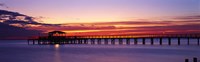 Sunset Mobile Pier AL USA Fine Art Print