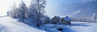 Winter Farm Austria Fine Art Print