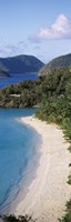 High angle view of a coastline, Trunk Bay, St. John, US Virgin Islands by Panoramic Images - 9" x 27"