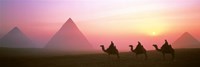 Giza Pyramids Egypt Framed Print