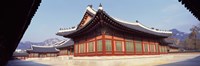 Courtyard of a palace, Kyongbok Palace, Seoul, South Korea, Korea Fine Art Print