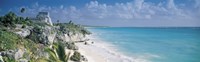 El Castillo, Quintana Roo Caribbean Sea, Tulum, Mexico by Panoramic Images - 27" x 9" - $28.99