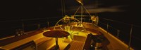 Yacht Cockpit at Night Caribbean