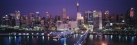 Buildings on the waterfront, Sydney, Australia Fine Art Print