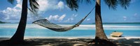 Hammock on the beach, Cook Islands South Pacific Fine Art Print