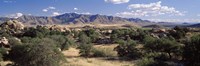 Clouded Sky Over Arid Landscape, Dragoon Mountains, Texas Valley, Arizona, USA Fine Art Print