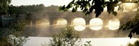 Stone Bridge In Fog, Loire Valley, France Fine Art Print
