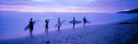 Surfers on Beach Costa Rica Fine Art Print