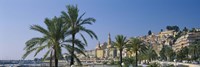 Building On The Waterfront, Menton, France Fine Art Print