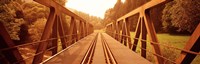 Railroad Tracks and Bridge Germany Fine Art Print