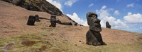 Close Up of Moai statues, Easter Island, Chile Fine Art Print