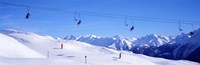 Ski Lift in Mountains Switzerland Fine Art Print