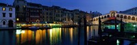 Grand Canal and Rialto Bridge Venice Italy Fine Art Print