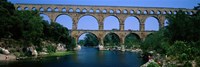 Pont du Gard Roman Aqueduct Provence France by Panoramic Images - 27" x 9"