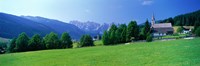 Country Churches near Dachstein Gosau Austria Fine Art Print