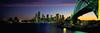 Sydney Australia at dusk Fine Art Print