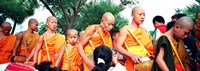 Buddhist Monks Luang Prabang Laos Fine Art Print