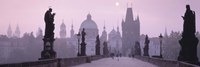 Charles Bridge And Spires Of Old Town, Prague, Czech Republic Fine Art Print