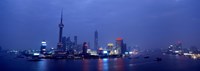 Shanghai at dusk, China Fine Art Print