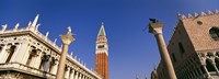 Low angle view of a bell tower, St. Mark's Square, Venice, Italy Fine Art Print