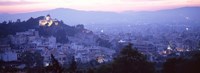 Athens, Greece with Pink Sky Fine Art Print