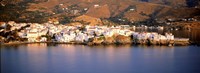 Buildings at the waterfront, Andros, Cyclades Islands, Greece Fine Art Print