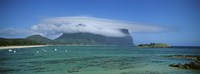 Boats Floating In The Sea, Lord Howe Island, New South Wales, United Kingdom, Australia Fine Art Print