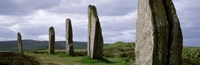 Ring Of Brodgar with view of the hills, Orkney Islands, Scotland, United Kingdom Fine Art Print
