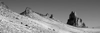 USA, New Mexico, Shiprock Peak, View of a landscape Fine Art Print