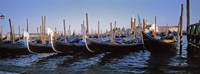 View of gondolas, Venice, Italy Fine Art Print