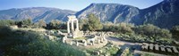 Greece, Delphi, The Tholos, Ruins of the ancient monument by Panoramic Images - 27" x 9"