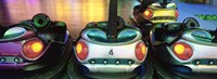 Close-up of bumper cars, Amusement Park, Stuttgart, Germany Fine Art Print