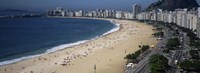 High Angle View Of The Beach, Rid De Janeiro, Brazil Fine Art Print