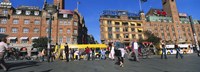 Low Angle View Of Buildings In A City, City Hall Square, Copenhagen, Denmark Fine Art Print